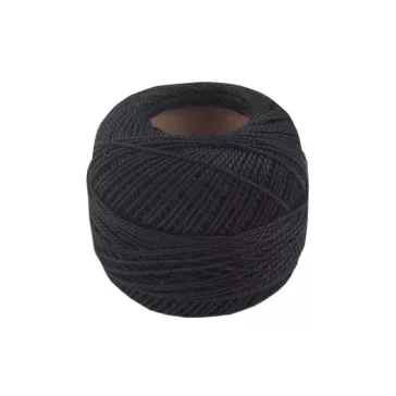   Hímző fonal Perlovka kiegészítő Nitarna Perlé - 9992 Black (30 db-os csomagolás)