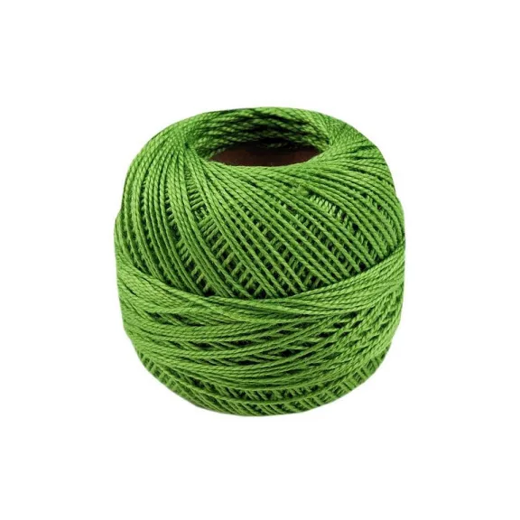 Hímző fonal Perlovka kiegészítő Nitarna Perlé - 6162 Bright LimeGreen (10 db-os csomagolás) Hímző fonal Perlovka kiegészítő Nitarna Perlé - 6162 Bright LimeGreen (10 db-os csomagolás)