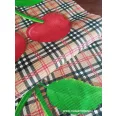 Fincsi meggy waffle fabric panels 50cm wide