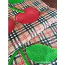 Fincsi meggy waffle fabric panels 50cm wide