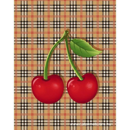 Meggyes-kockás, 3 darabos konyharuha