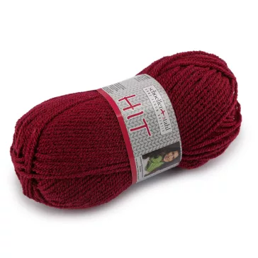   Kötőfonal Hit 50 g - 21 (0032) bordó világos (1 db-os csomagolás)