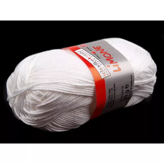 Pamut kötőfonal Limone 50 g - 1 (006) fehér (1 db-os csomagolás) Pamut kötőfonal Limone 50 g - 1 (006) fehér (1 db-os csomagolás)