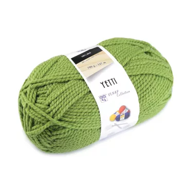   Kötőfonal Yetti 100 g - 19 (52420) sztyepp zöld (1 db-os csomagolás)