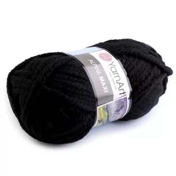   Kötőfonal Alpine maxi 250 g - 13 (661) fekete (1 db-os csomagolás)