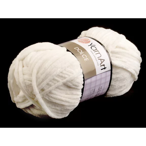 Zsenília kötőfonal Dolce 100 g - 2 (745) világos krém (5 db-os csomagolás) Zsenília kötőfonal Dolce 100 g - 2 (745) világos krém (5 db-os csomagolás)