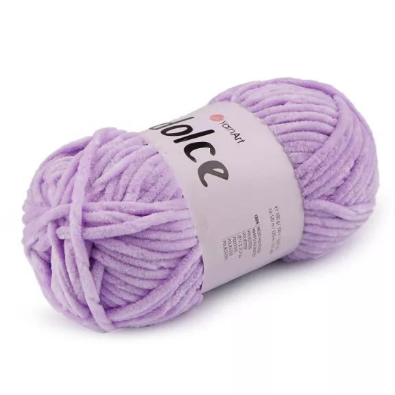 Zsenília kötőfonal Dolce 100 g - 15 (744) világoslila (1 db-os csomagolás) Zsenília kötőfonal Dolce 100 g - 15 (744) világoslila (1 db-os csomagolás)