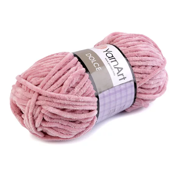 Zsenília kötőfonal Dolce 100 g - 17 (769) fáradtrózsaszín világos (1 db-os csomagolás) Zsenília kötőfonal Dolce 100 g - 17 (769) fáradtrózsaszín világos (1 db-os csomagolás)
