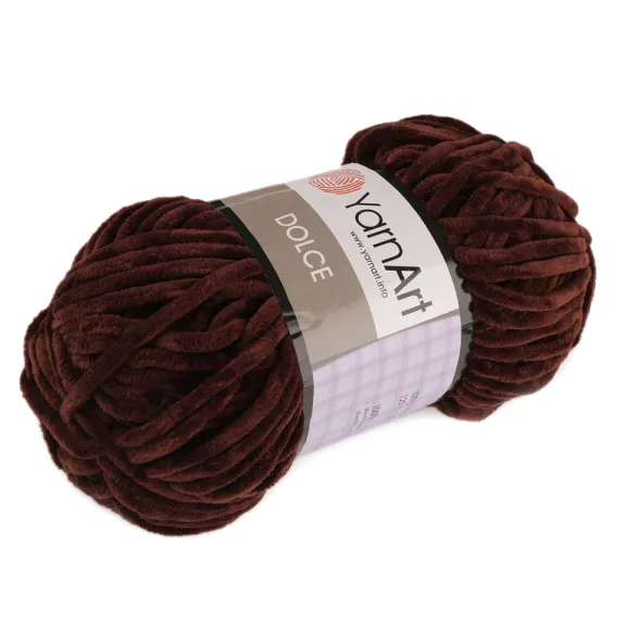 Zsenília kötőfonal Dolce 100 g - 19 (775) barnás (1 db-os csomagolás) Zsenília kötőfonal Dolce 100 g - 19 (775) barnás (1 db-os csomagolás)