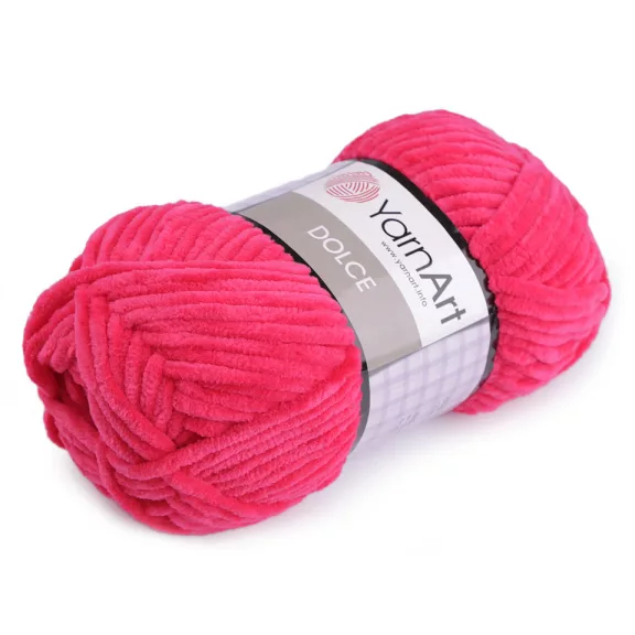 Zsenília kötőfonal Dolce 100 g - 23 (759) vadrózsaszín (1 db-os csomagolás) Zsenília kötőfonal Dolce 100 g - 23 (759) vadrózsaszín (1 db-os csomagolás)