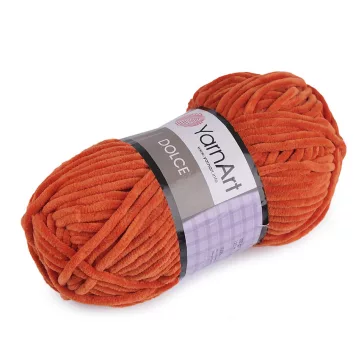   Zsenília kötőfonal Dolce 100 g - 25 (778) rozsdavörös (1 db-os csomagolás)