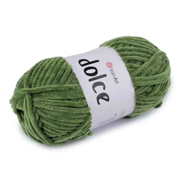 Zsenília kötőfonal Dolce 100 g - 41 (797) fűzöld (5 db-os csomagolás) Zsenília kötőfonal Dolce 100 g - 41 (797) fűzöld (5 db-os csomagolás)