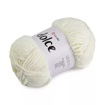   Zsenília kötőfonal Dolce 100 g - 42 (856) krém világos (5 db-os csomagolás)