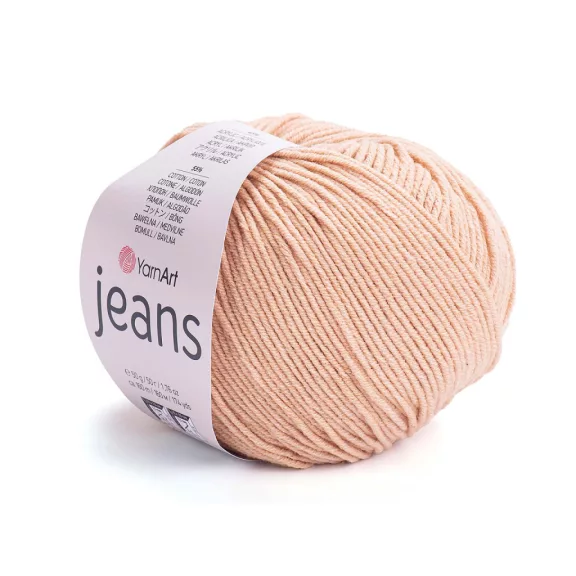 Kötőfonal Gina 50 g / Jeans 50 g - 13 (07) krémszín (10 db-os csomagolás) Kötőfonal Gina 50 g / Jeans 50 g - 13 (07) krémszín (10 db-os csomagolás)