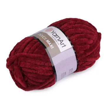   Zsenília kötőfonal Dolce Maxi 200 g - 12 (752) bordó (1 db-os csomagolás)