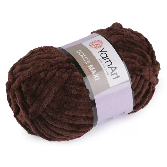 Zsenília kötőfonal Dolce Maxi 200 g - 16 (775) csokoládébarna (1 db-os csomagolás) Zsenília kötőfonal Dolce Maxi 200 g - 16 (775) csokoládébarna (1 db-os csomagolás)