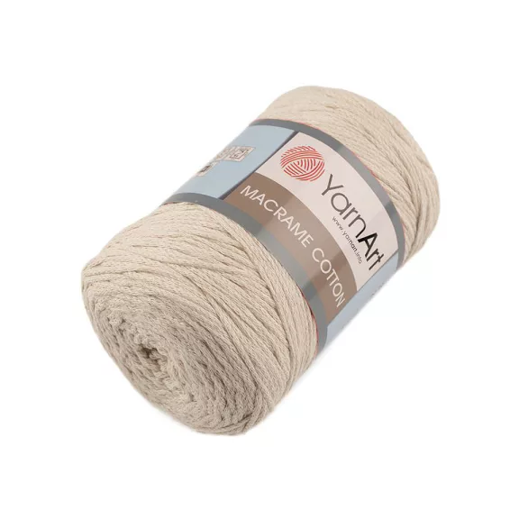 Kötőfonal Macrame Cotton 250 g - 1 (753) bézs (4 db-os csomagolás) Kötőfonal Macrame Cotton 250 g - 1 (753) bézs (4 db-os csomagolás)