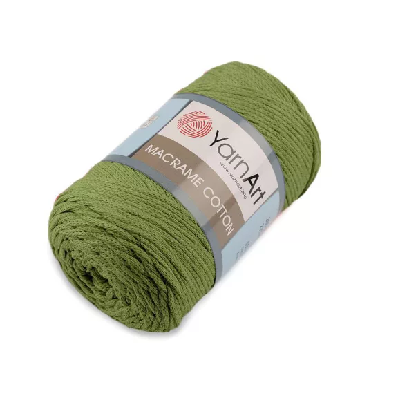 Kötőfonal Macrame Cotton 250 g - 21 (787) khaki zöld közepes (4 db-os csomagolás) Kötőfonal Macrame Cotton 250 g - 21 (787) khaki zöld közepes (4 db-os csomagolás)