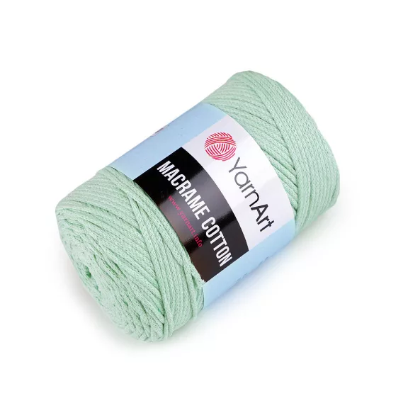 Kötőfonal Macrame Cotton 250 g - 33 (775) menta (4 db-os csomagolás) Kötőfonal Macrame Cotton 250 g - 33 (775) menta (4 db-os csomagolás)
