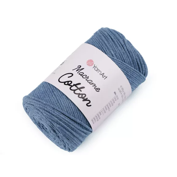 Kötőfonal Macrame Cotton 250 g - 39 (761) vil szürkéskék (1 db-os csomagolás) Kötőfonal Macrame Cotton 250 g - 39 (761) vil szürkéskék (1 db-os csomagolás)