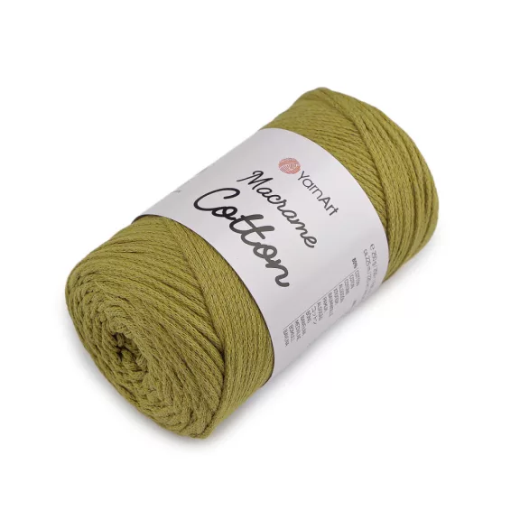 Kötőfonal Macrame Cotton 250 g - 48 (793) zöld olajbogyós (1 db-os csomagolás) Kötőfonal Macrame Cotton 250 g - 48 (793) zöld olajbogyós (1 db-os csomagolás)