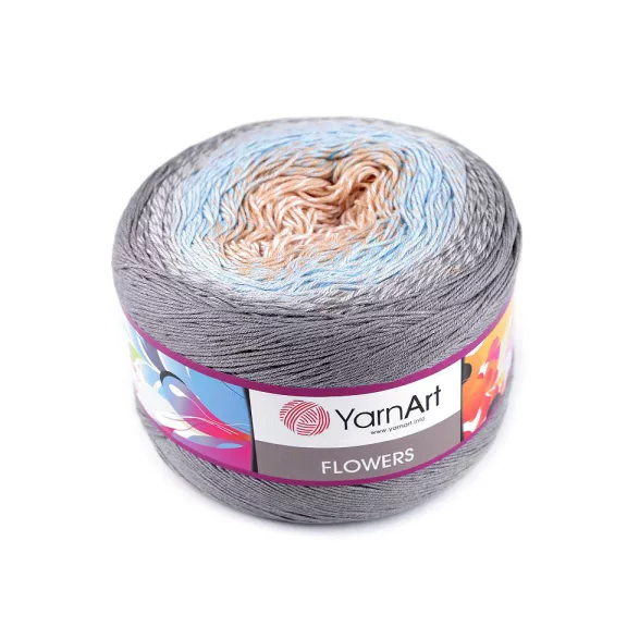 Kötőfonal Flowers 250 g - 1 (268) bézs (2 db-os csomagolás) Kötőfonal Flowers 250 g - 1 (268) bézs (2 db-os csomagolás)