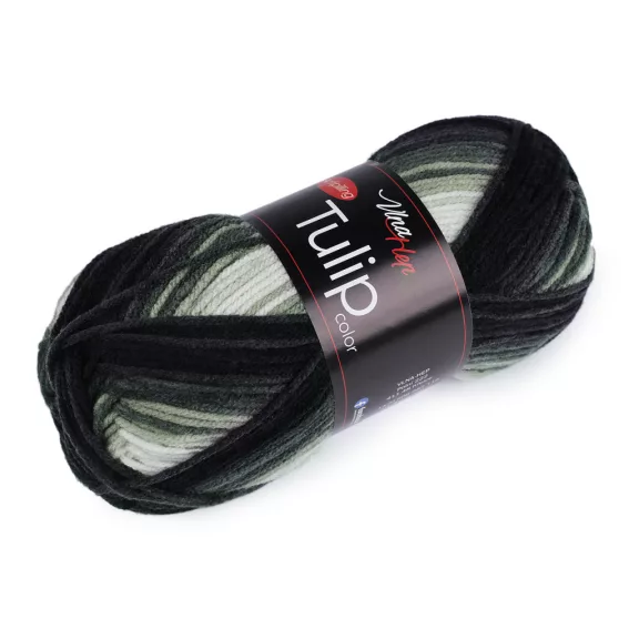 Kötőfonal Tulip color 100 g - 15 (5218) zavarosszürke (5 db-os csomagolás) Kötőfonal Tulip color 100 g - 15 (5218) zavarosszürke (5 db-os csomagolás)