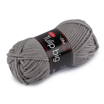   Kötőfonal Tulip big 100 g - 18 (41027) szürke (1 db-os csomagolás)