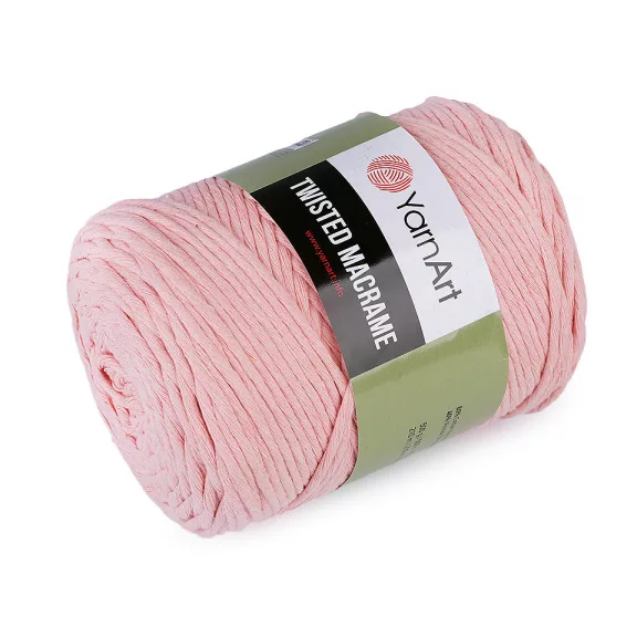 Kötőfonal Twisted Macrame 500 g - 4 (767) rózsás világos (1 db-os csomagolás) Kötőfonal Twisted Macrame 500 g - 4 (767) rózsás világos (1 db-os csomagolás)