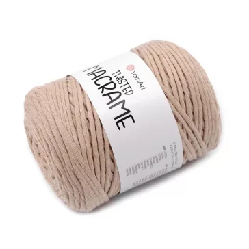   Kötőfonal Twisted Macrame 500 g - 26 (768/923) bézs (1 db-os csomagolás)