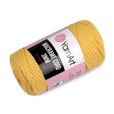   Kötőfonal Macrame Cord 250 g - 10 (764) mustárszínű (1 db-os csomagolás)
