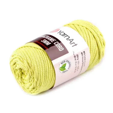   Kötőfonal Macrame Cord 250 g - 17 (754) sárgászöld (1 db-os csomagolás)