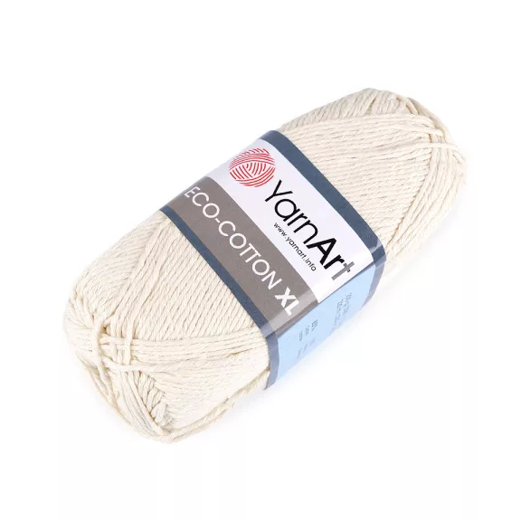 Kötőfonal Eco - cotton XL 200 g - 2 (762/103) elefántcsont (5 db-os csomagolás) Kötőfonal Eco - cotton XL 200 g - 2 (762/103) elefántcsont (5 db-os csomagolás)