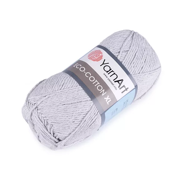 Kötőfonal Eco - cotton XL 200 g - 3 (763) szürke világos (1 db-os csomagolás) Kötőfonal Eco - cotton XL 200 g - 3 (763) szürke világos (1 db-os csomagolás)