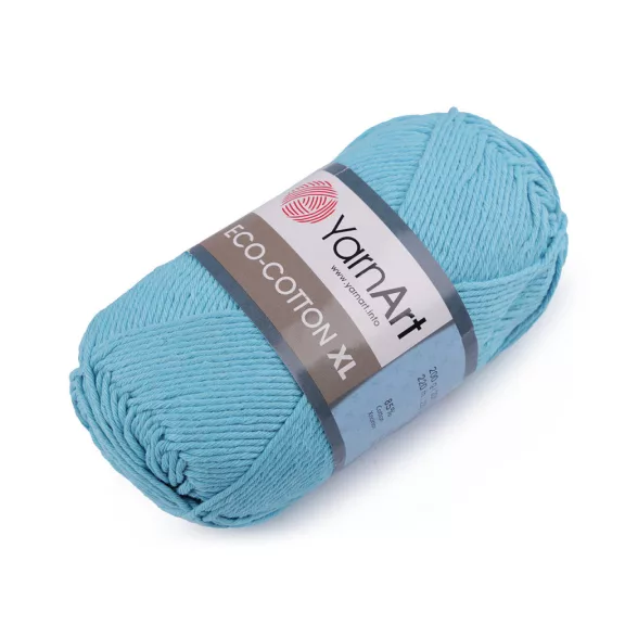 Kötőfonal Eco - cotton XL 200 g - 8 (765) azúrkék (5 db-os csomagolás) Kötőfonal Eco - cotton XL 200 g - 8 (765) azúrkék (5 db-os csomagolás)