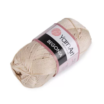   Pamut kötőfonal Begonia 50 g - 2 (4660) ecru (1 db-os csomagolás)