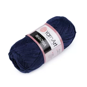   Pamut kötőfonal Begonia 50 g - 16 (0066) blue dark (1 db-os csomagolás)