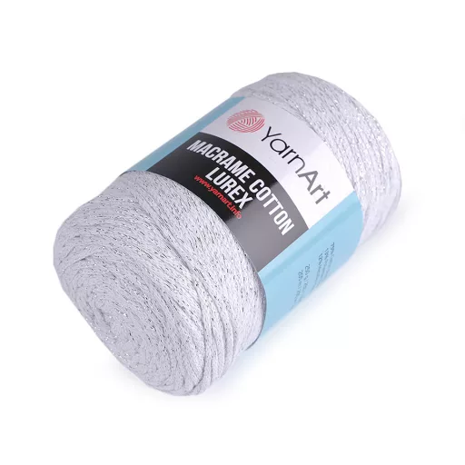 Kötőfonal Macrame Cotton lurex 250 g
