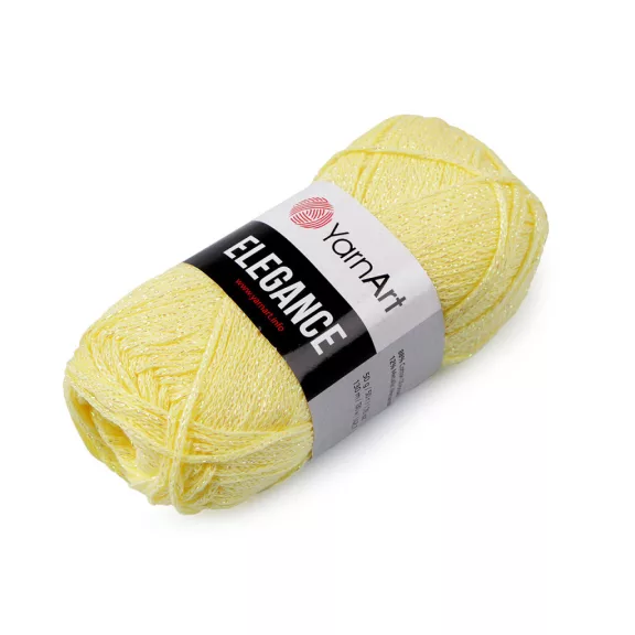 Pamut kötőfonal Elegance metál cérnával 50 g - 8 (116) vil. sárga (5 db-os csomagolás) Pamut kötőfonal Elegance metál cérnával 50 g - 8 (116) vil. sárga (5 db-os csomagolás)