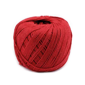   Pamut fonal makramé Ø2-2,5 mm - 6 piros (1 db-os csomagolás)