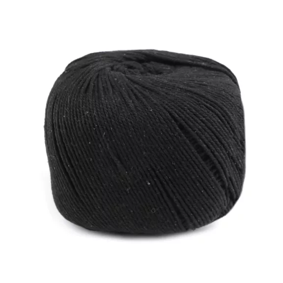 Pamut fonal makramé Ø2-2,5 mm - 10 fekete (3 db-os csomagolás) Pamut fonal makramé Ø2-2,5 mm - 10 fekete (3 db-os csomagolás)
