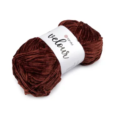   Zsinil kötőfonal Velour 100 g - 19 (852) sötétbarna (1 db-os csomagolás)