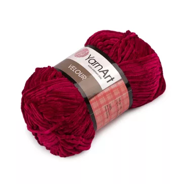   Zsinil kötőfonal Velour 100 g - 18 (847) bordó (1 db-os csomagolás)