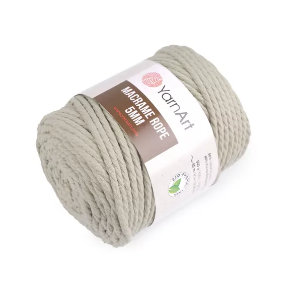 Kötőfonal Macrame Rope Ø5 mm 500 g - 3 (753/201) bézs világos (1 db-os csomagolás) Kötőfonal Macrame Rope Ø5 mm 500 g - 3 (753/201) bézs világos (1 db-os csomagolás)
