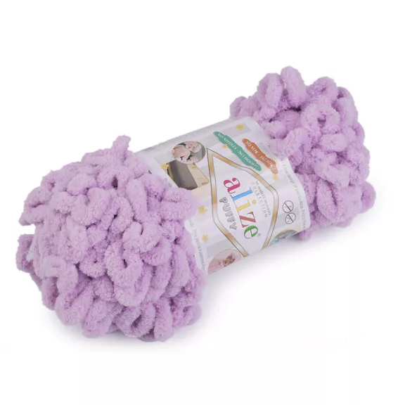 Kötőfonal Alize Puffy 100 g - 14 (27) lila (5 db-os csomagolás) Kötőfonal Alize Puffy 100 g - 14 (27) lila (5 db-os csomagolás)