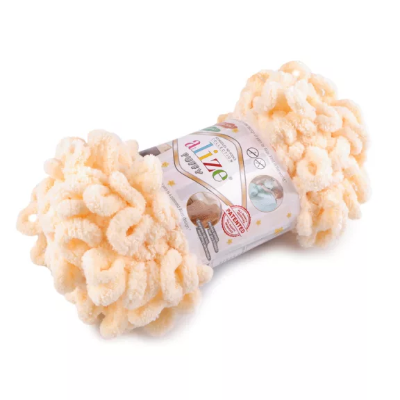 Kötőfonal Alize Puffy 100 g - 26 (742) világos barackszín (1 db-os csomagolás) Kötőfonal Alize Puffy 100 g - 26 (742) világos barackszín (1 db-os csomagolás)