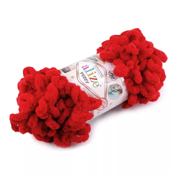 Kötőfonal Alize Puffy 100 g - 28 (56) piros (5 db-os csomagolás) Kötőfonal Alize Puffy 100 g - 28 (56) piros (5 db-os csomagolás)