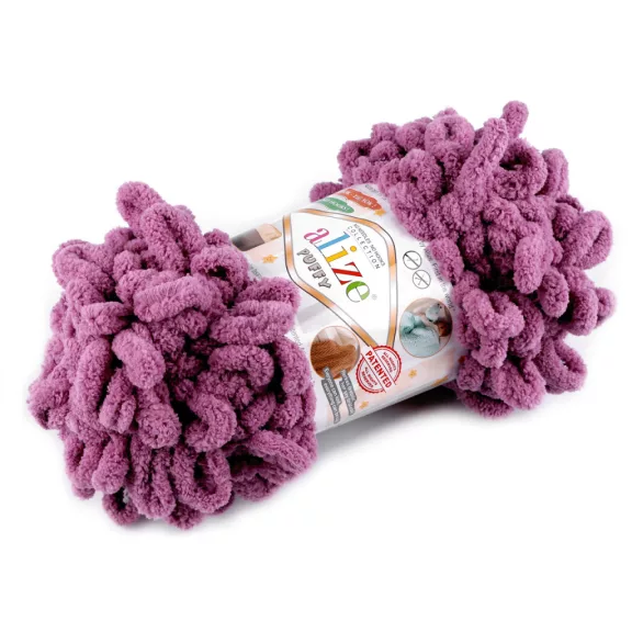 Kötőfonal Alize Puffy 100 g - 31 (28) rózsaszín söt (5 db-os csomagolás) Kötőfonal Alize Puffy 100 g - 31 (28) rózsaszín söt (5 db-os csomagolás)