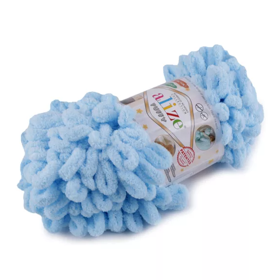 Kötőfonal Alize Puffy 100 g - 32 (287) égszínkék (1 db-os csomagolás) Kötőfonal Alize Puffy 100 g - 32 (287) égszínkék (1 db-os csomagolás)