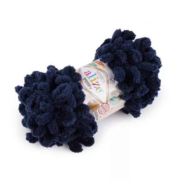 Kötőfonal Alize Puffy 100 g - 39 (58) sötétkék (5 db-os csomagolás) Kötőfonal Alize Puffy 100 g - 39 (58) sötétkék (5 db-os csomagolás)